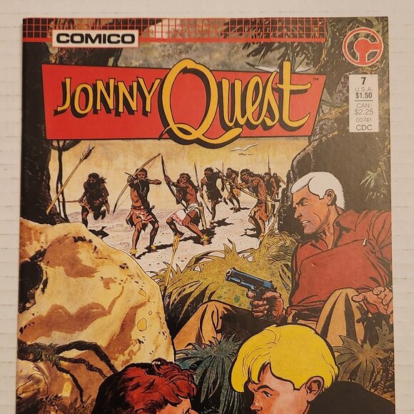 Jonny Quest #7 (1986) Comico Comics, Dan Spiegle, NM - Picture 1 of 14